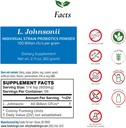 Mat for Gut Lactobacillus Johnsonii Probiotic Powder 100 milliarder cfu's | Ingen additiver | Direkte fra produsenten | Ingen tredjeparts lagring | Immunstøtte | L. Johnsonii | 60 gram (2.11 Oz)