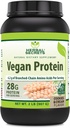 Herbal Secrets Vegansk Protein | Cookies & Cream Flavor | 28 Grams Protein | 23 Serveringer | 6,2 Grams BCAA Supplement | Laget i USA