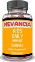 Kids daglige immune Gummies med eldrebær, vitamin C, sink, immun støtte, hud helse, antioksidant støtte, for barn, eldrebær flavor, 60 gummies