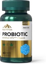 Probiotika 60 milliarder CFU | Støtter Digestiv & Immune Helse (1 flaske-60 kapsler-2mo Supply) | Inneholder 7 naturlige probiotiske strimler | Ikke-GMO Gluten & Soya Gratis