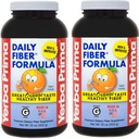Yerba Prima Daily Fiber Formula 16 oz (Pack of 2) - Premium Dietary Fiber Supplement, Ikke-GMO, Glutenfri, laget i USA, Orange Flavor
