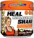 Fusion Plant Basert Vegansk Måltid Erstatning Protein pulver - Kremet sjokolade Flavor, Best ren rå Raw Complete Sports Performance Shake, Glutenfri, Sukkerfri, 10 Services, by Fusion Diet Systems