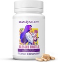 Mama's Select Organic Velsignet Thistle – Naturlig Lactation Support for amming mødre | fremmer sunn melk produksjon | Vegansk, ikke-GMO, Allergen-fri, USA laget og tredjeparts testet