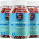 NYUM NutritionTM Organic KSM-66 Ashwagandha Gummies, 3-Pack, Blandet Wild Berries