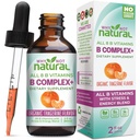 Hvorfor ikke naturlig vitamin B kompleks flytende dråper - Supplement for kvinner - Vegan og sublingual former av B1 B2 B3 B5 B6 Biotin Folate og Choline - Plus blanding for energi støtte