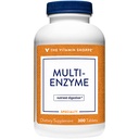 Vitamin Shoppe Multi Enzyme - hjelper støtte Digestion & Absorpsjon av protein, karbohydrater og fett (300 tabletter)