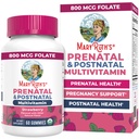 MaryRuth Organics Prenatal Vitaminer for kvinner | USDA Organic Prenatal Gummies | Postnatal Vitaminer for kvinner Brystmating | Metylfolat 800 mcg DFE | Iodin | Vegan | Ikke GMO | 30 Serveringer