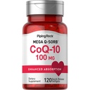 Piping Rock CoQ10 100mg | 120 Softgels | med svart pepper ekstrakt | Ikke-GMO, Glutenfri Supplement