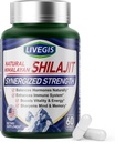 Himalayan Shilajit Capsules Balance Hormones, Økt immunitet, Forbedre vitalitet og minne, høy potens Supplement med forskjellige ingredienser,Non-GMO naturlig & organisk - 60 tall