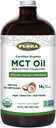 Flora - MCT oljesertifisert organisk - støtter muskel energi og hjerne helse - inneholder C8 Caprylsyre & C10 Capric Acid - Ikke-GMO, Glutenfri, Vegan & Keto-vennlig - 32 fl oz. Glassflaske