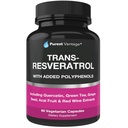 Resveratrol Supplement - Potent 1400mg Formula med Trans Resveratrol, Quercetin, Grapefrø, Grønn te, Acai og rødvin ekstrakt - 60 Veggie Capsules