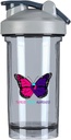 Thyroid Cancer Awareness 18 Ounce Shaker Flaske Drink Blander Leak-sikker Pre Workout Protein Shakes Måltid Replacering Skaker Flasker 500ML/18 Oz Grå&-1&-1-1-1