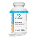 XYMOGEN Benfotiamin 300mg - Biologisk tilgjengelig Thiamin B1 Supplement Avledet for å støtte Metabolsk, Nerve + Vaskulær Helse (120 kapsler)