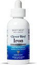 Best Nest wellness flytende jern - Brain Health Support Supplement med albion smaksfri jern - Aids Energi og rødt blodcelleproduksjon - Biotilgjengelig jernformula - sjokolade, 4 oz (120 Serveringer)