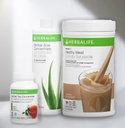 Trio Combo HERBALIFE Formula 1 Sunn ernæringsmessig risteblanding (Cafe Latte 780g)-Herbal Aloe Concentrate Pint (Original 473ml) - Herbal tekoncentrat (Original 102g)