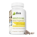 Jiva Botanicals Shatavari Kapsler for kvinner – 1200 mg Organisk Shatavari pulver for hormonell balanse, kvinners reproduktiv helse og menopause støtte – ikke-GMO, vegansk, glutenfri – 60 kapsler