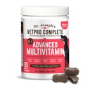 Dr. Josephs VetPro komplett multivitamin hund supplement, 120 greve (stor hund 60 dagers forsyning), 5in1 Chew med vitaminer, enzymer og næringsstoffer, Hip & felles helse, immunsystem og allergi støtte