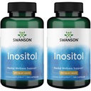 Swanson Inositol 650 Milligrams 100 kapsler (2 pakke)