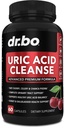 Uric Acid Cleanse Support Supplement - Nyre Herbal Kosttilskudd piller med Chanca Piedra, Celery & Tart Cherry Extract Formula - Felles støtte, Uric Acid Flush & Nyre Cleanse Detox Purge Kapsler
