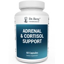 Dr. Berg Adrenal & Cortisol Kapsler - Adrenal Supplement & Cortisol Manager - Mood, Fokus, Avslapping og Stress Support - Adrenal Kosttilskudd med Ashwagandha Ekstrakter - 60 Kapsler