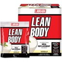 Lean Body MRP All-In-One Vanilla måltid utskiftningsshake, 40g protein, Whey blanding , 8g sunne fett EFA & fiber, 22 vitaminer og mineraler , Ingen kunstig farge, Glutenfri, (20 pakker)