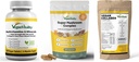 Vegan Vitality Booster Supplements Bundle - Vegan multivitaminer, kollagen og Super Mushroom Complex. Høy styrke plantebasert formel for generell helse for vegetarianere og vegetarianere