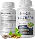 Kortisol kosttilskudd for kvinner og menn,Cortisol Manager med magnesium, Ashwagandha,Rhodiola, L-Theanine,Balanced Cortisol nivåer for Mood,Focus,Zzz støtte