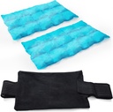 2 Ispakker for skadeskader Reusable, kalde og varme pakker for skadesår, leddsmerter, muskelsorg og kroppsbetennelse, justerbare ispakker Wraps for kne, rygg, skulder, armer og ben