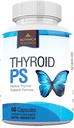 Thyroid Support Complex Supplement: Alle naturlige Glandular System: Bedre fokus, konsentrasjon, PS hormonbalanse energiøkning - 60 Veggie vitamin kapsler