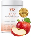 TRU Supplements ACV, Apple Cider Vinegar, Økologisk ACV med moren, Forbedrer Digestion og Hud Helse, 45 Serveringer, 1000 mg