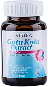 Vistra Gotu Kola Extract Plus sink kosttilskudd produkt 30 kapsler for Acne behandling