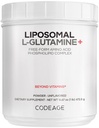 Codeage Liposomal L-Glutamin pulver - høy potens L-Glutamin 5 000 mg per servering - 3-måneders forsyning - Liposomal Levering, gratis-Form Aminosyre, uflavorert glutamin - ikke-GMO Glutenfri - 16,67 oz