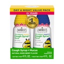 Zarbee's Children's Honning Cough Syrup + Mucus Day & Night Value Pack, Dagtid & Natttid Toddler Cough Syrup, Mørk Honning, Ivy Leaf Extract, Kamille, Blandet Berry Flavor, 2X 4 Fl Oz