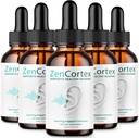 (5 Pack) Zencortex For Tinnitus Relief - Offisiell formel - Zencortex Drops for øredobber, Zen Cortex 24 Tinnitus Drops Flytende Supplement Anmeldelser, Zen Cortex Hearing Support Formula, Zencortex Oral (10oz)