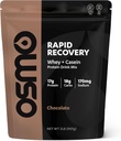 Osmo Rapid Recovery - Whey & Micellar Casein Protein Powder blanding med karbohydrater og koffein, alle naturlige ingredienser, muliggjør muskelreparasjon og boosts Glycogen Restoration - sjokolade, 22 serveringer