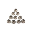 Høreapparat Domes 8mm Smoky Grå Tips Ørestykker Komfortabel for Open Fit BTE Lydforsterker PSAP Kit Usynlig, bortsett fra RIC 8mm (M * 10)