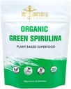 Grønn Spirulina Powder - Plant Basert Superfood - Blå-grønn Algae, Ingen Fiskig Lukt, Naturlig Food Farger For Smoothies & Protein Drikke - USDA Økologisk, Vegansk, Glutenfri