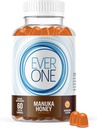 Ever One Manuka Honning New Zealand Gummies - Naturlig immun støtte Supplement - Vegetarisk, Gelatinfri - Delicious Mandarin Flavored Immunity Gummy vitaminer