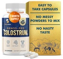 Colossum Supplement 2 måneders forsyning, Grass Fed Bovine Colossum, Colossum pulver kapsler