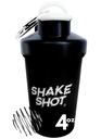 Svart - 4oz Mini Shaker flaske for pre trening, kreatin, små scoop kosttilskudd (ikke for protein) Clip & Shaker Ball