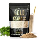 Irish Sea Moss Powder Gold 3 Oz – 100% organisk St. Lucia Sea Moss | Wildcred Superfood for Gut Helse, Immunstøtte, Vegan, Glutenfri | Makes 120+ Flounces of Gel by Luscious Spice Emporium