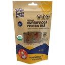 Yogi Super Mat Maca Protein Barer med Cacao for sunn energi - Rå, Vegan, Glutenfri, Lavt Glykemisk Supermat Snack Mat Barer med Planteprotein, Kokospulver & Granola - 4 Bars