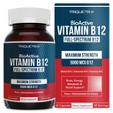 BioActive vitamin B12 - 5000 mhg, inneholder 3 BioActive Forms B12 Plus Metylfolate Cofactor - Metyl B12, Adenosyl B12 & Hydroxy B12 | støtter energi, metabolisme og humør | Vegan, ikke-GMO (60 Serveringer)