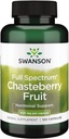 Swanson Chasteberry frukt - Herbal kosttilskudd fremme kvinners helse & Menopausal & Menstruell støtte - kan støtte balanse og hud helse - (120 kapsler, 400 mg hver)