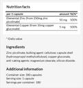 Z-Balance - Zinc 50mg + Cooper 5mg - 180 Vegan kapsler - 6 måneders forsyning - Sink picolante og Cooper gluconate Supplement for sunnt hår, hud og negler - av Apollos Hegemony