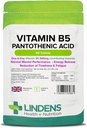 Lindens vitamin B-5 B5 100 x 460 mg tabletter (Pantothenic Acid)