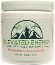 Sunn Energy Drink Powder - Stevia & Natural Koffein | Forhøyet energi Fizzy Drink Mix | Strawberry Lemonade | 30 Serveringer