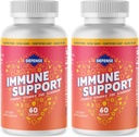 Kosttilskudd for voksne |30 dagers forsyning | høy styrke | Immunforsterkning for menn og kvinner med vitamin C, sink, eldrebær og vitamin D3, daglig antioksidant, ikke GMO, Glutenfri |