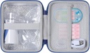 Aenllosi Hard Storage Case Kompatibel med bærbare nebulizer for voksne og barn, håndholdte inhaler bærende sak, holder for atomizer maskin og medisin (kun tilfelle)