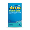 Aleve smertefri og feber Reduser flytende geler, Naproxen Natrium, smertelindring, 80 tall